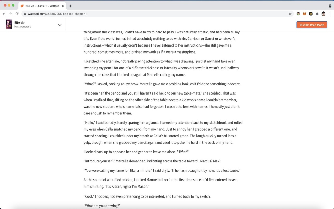 Wattpad Read Mode Preview image 1