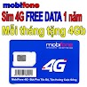 [Free 1 Năm] Sim Mobi Trọn Gói Vào Mạng 1 Năm - Không Cần Nạp Tiền