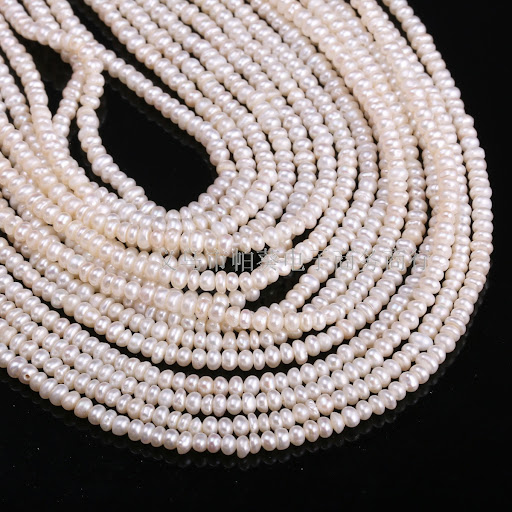 Title 2, Exquisite Natural Freshwater Flat Round Pearl B...