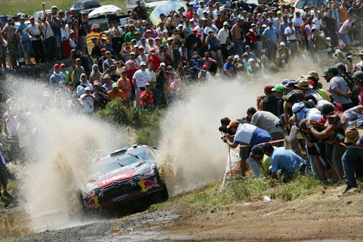 Sebastien Ogier of France and Julien Ingrassia of France compete in their Citroen Total WRT Citroen DS3 WRC during Day1 of the WRC Rally of Greece on June 17, 2011 in Loutraki, Greece