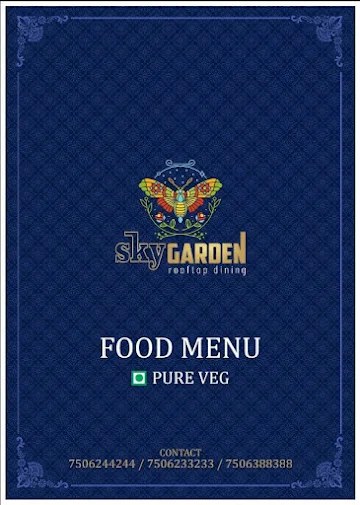 Sky Garden menu 