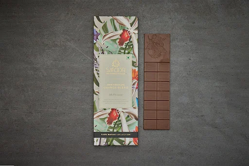 ORANGE BLENDED DARK CHOCOLATE BAR