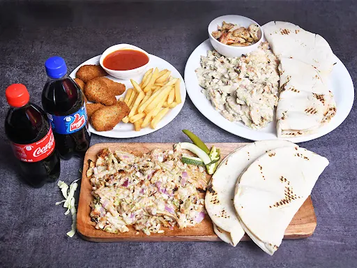 Shawarma Plate With Loaded Shawarma Plate Combo