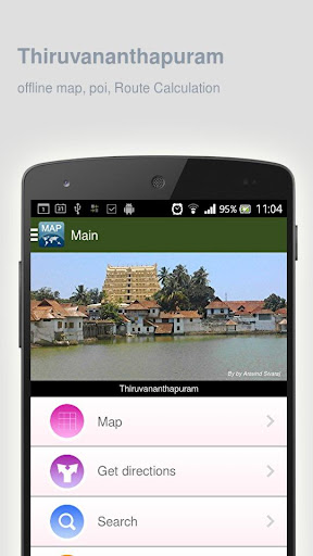 Thiruvananthapuram Map offline