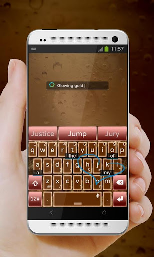 玩個人化App|グローイング金 TouchPal 皮膚Hifu免費|APP試玩