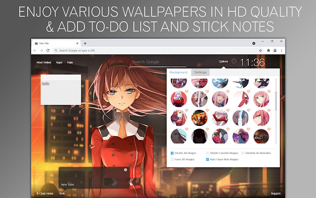 Darling In The Franxx HD Custom New Tab