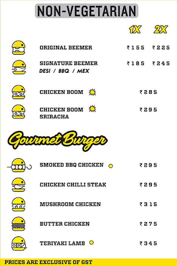 BurgerMan menu 