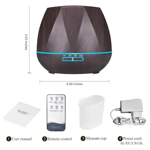 Title 5, 500ML Remote Control Air Humidifier for improve...