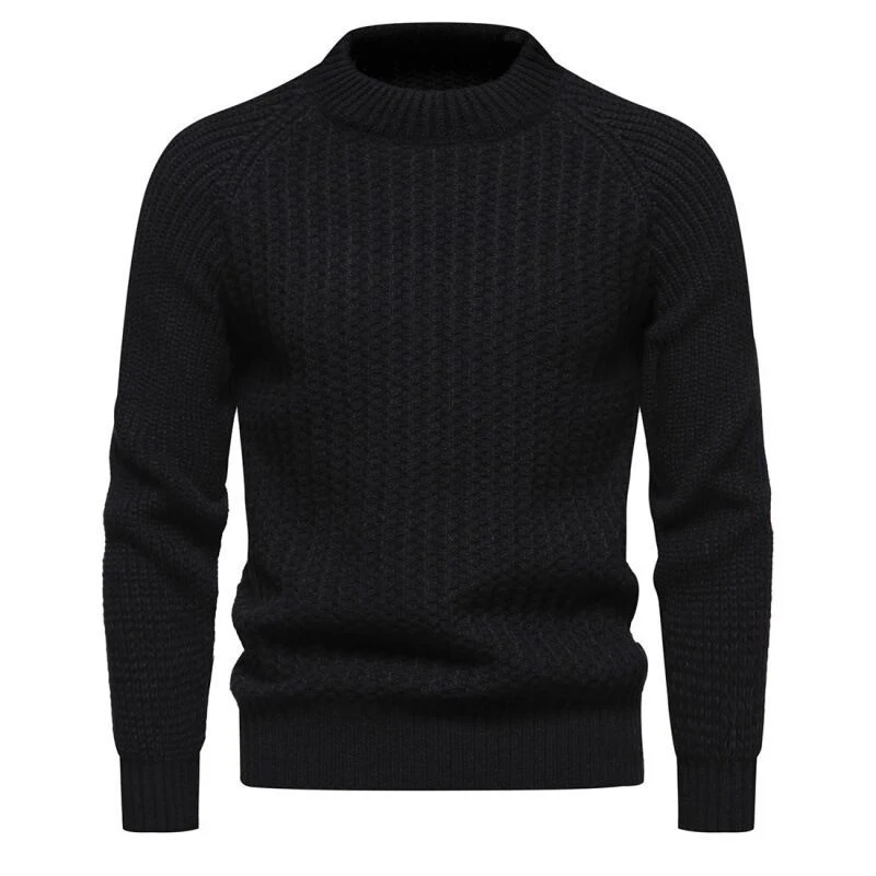 Suéter juvenil europeo de color puro, versátil y combinable. Top perfecto para jóvenes, fácil de usar y con estilo atemporal.
