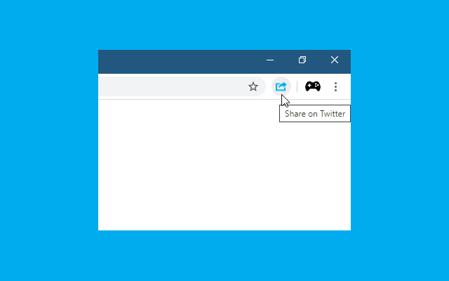 Share on Twitter chrome extension