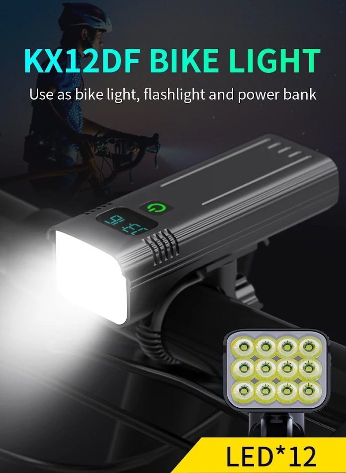 USB-Oplaadbare KX12DF Digitale Display Fiets. Bekijk essentiële gegevens. Ervaar modern en efficiënt fietsen met deze innovatieve fiets.