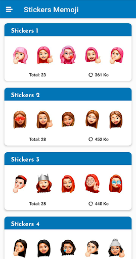 Screenshot Stickers Memoji : WASticker