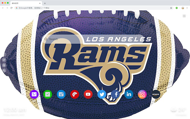 Los Angeles Rams HD Wallpaper New Tab