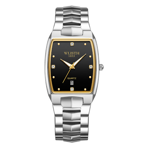 Title 8, Luminous Square Quartz Watch Stainless Steel Wa...