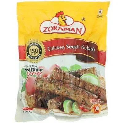 Venkys Zorabian Chicken - Seekh Kebab - 250 gm