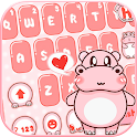 Icon Pink Cute Hippo Theme