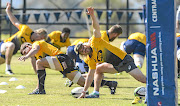 Faf de Klerk during the Springboks training session at St Stithians school in Johannesburg yesterday for their test match against England at Ellis Park on Saturday.