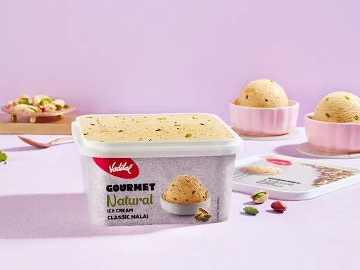 Classic Malai Natural Ice Cream [1 Tub, 1 Litre]