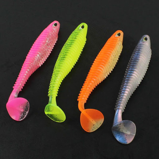 Title 2, Luya Big T-tail Soft Fish Bait with Crank Lead ...