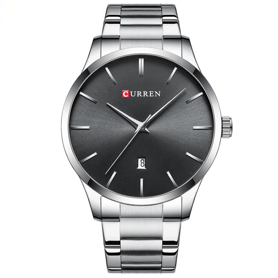 Heren eenvoudige quartz horloge met grote wijzerplaat, gemakkelijk af te lezen en ideaal voor dagelijks gebruik met stijl.