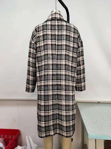 Title 13, Long Double-breasted Cashmere Coat With Suit Co...