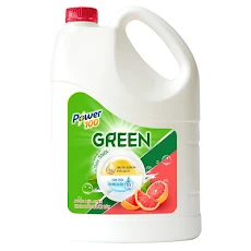 Nước rửa chén Power100 Green tinh dầu bưởi tây 3.6KG