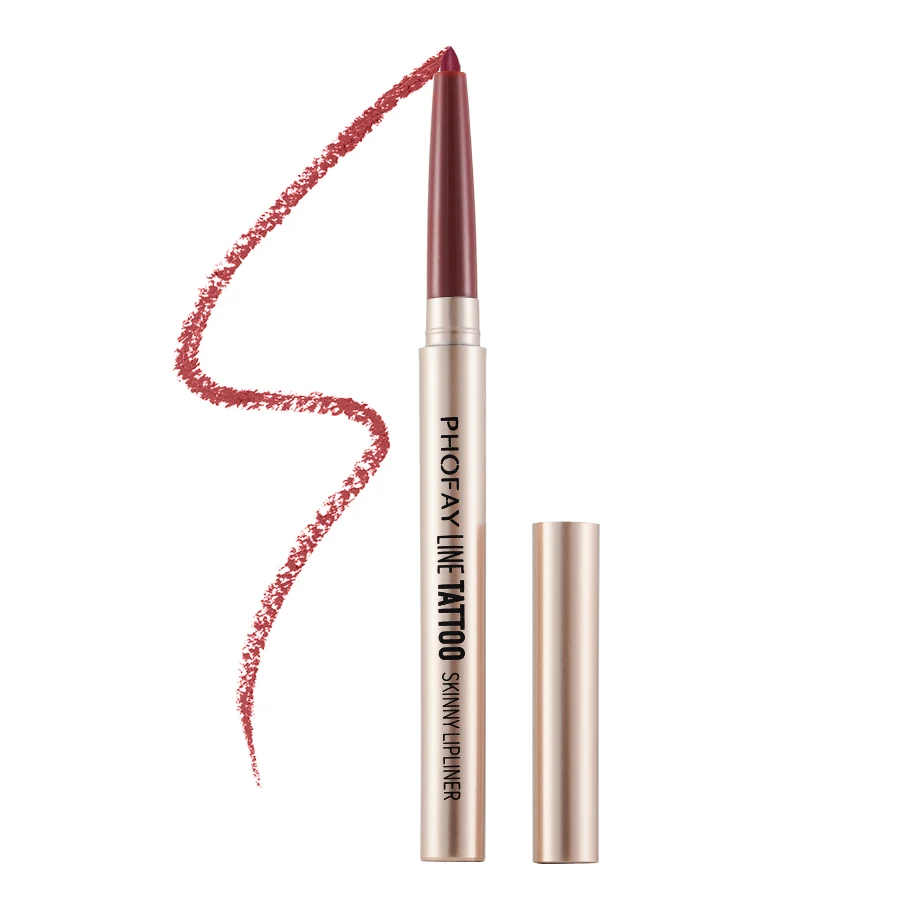PHOFAY Lipliner voor precieze contouren en langdurige kleur. Definieert, vult en verlengt je lippen moeiteloos. Voor een intens resultaat.