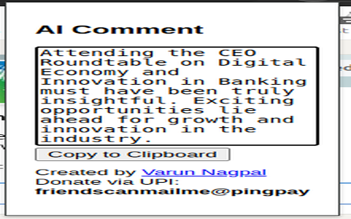 AI Web Commenter