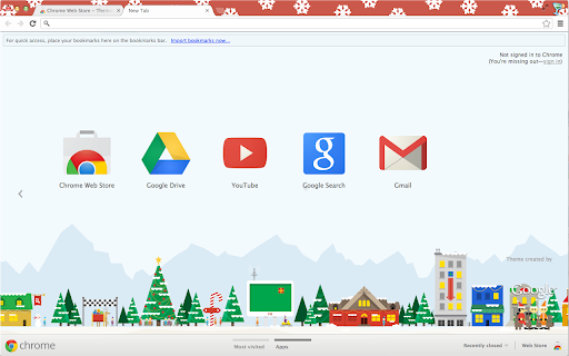 Google Santa Tracker 2012 Theme