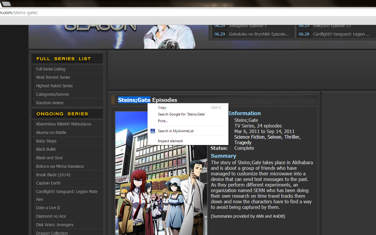 MyAnimeList Searcher Preview image 1