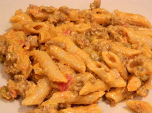 Beefy Salsa Macaroni and Velveeta Cheese_image