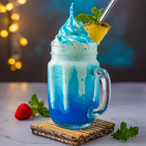 Blue Curacao Thickshake [450 Ml, 1 Mason Jar]