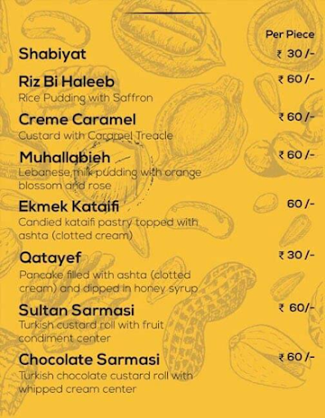 The Baklava Company menu 