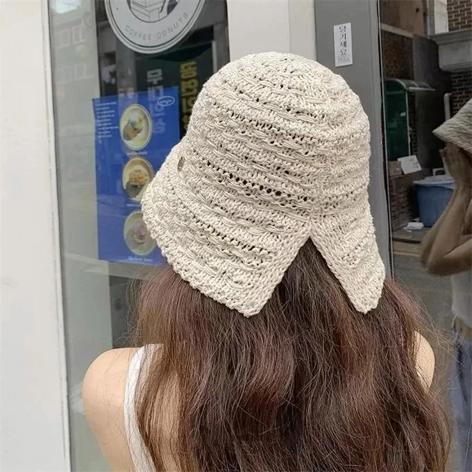 Title 11, Chapeau de soleil dété tissé pour femmes, casq...