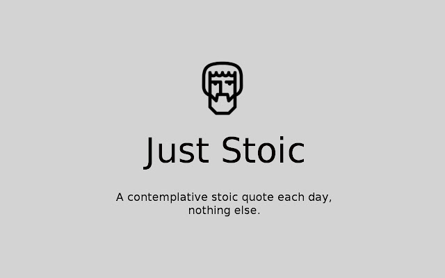 Just Stoic chrome extension