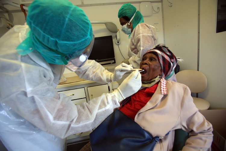 Residents were screened and tested for Covid-19 in Stutterheim on Tuesday.