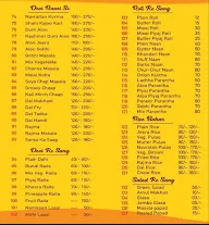 Great Indian Dhaba menu 2