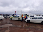 Members of the SA National Taxi Council take part in a motorcade on Monday to raise awareness over the killing of taxi drivers and commuters being robbed in the Tshwane area.