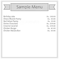 Cake and Bake menu 1