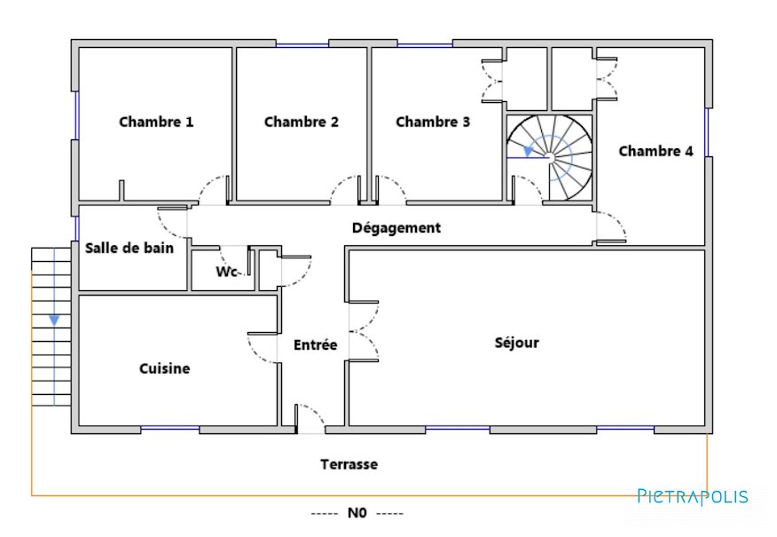 Vente maison 5 pièces 121 m² à Saint-Chef (38890), 269 000 €