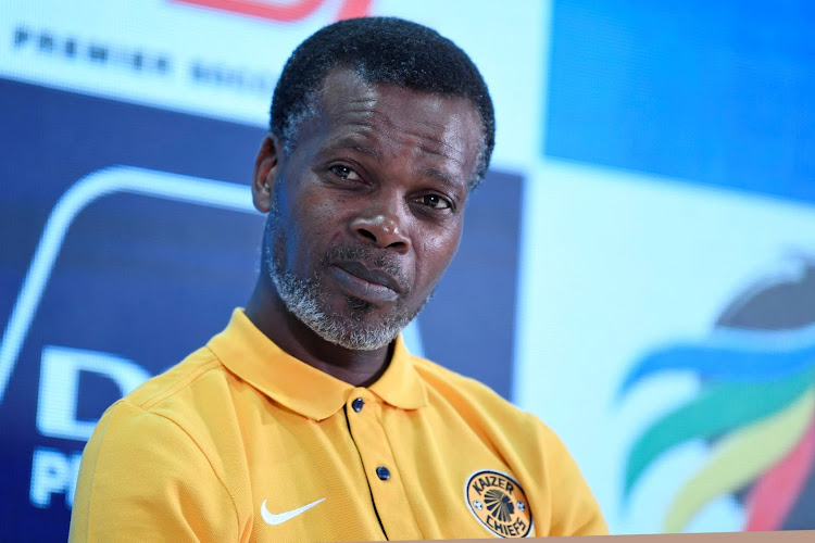 Kaizer Chiefs coach Arthur Zwane during the Soweto derby press conference at the PSL offices on October 27.