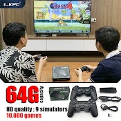 Máy Chơi Game Không Dây Cổng Hdmi 4K Với 10000 Game Bộ Nhớ 64Gb Cho 2 Người Chơi Kết Nối Với Tivi Bảo Hành 12 Tháng Ub66