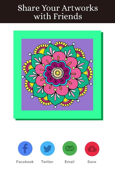 Mandalas Adult Coloring Bookのおすすめ画像4