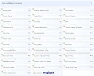 Hotel Amrapali menu 1