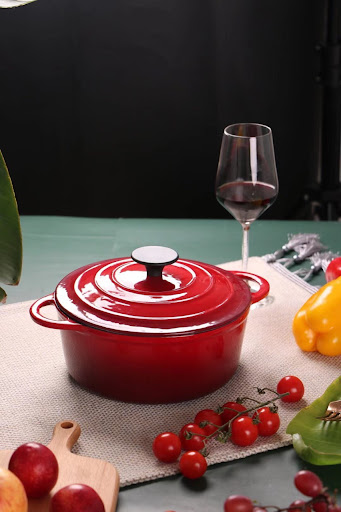 Title 5, Enamel cast iron stock pot for stews, soups, an...