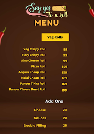 Say Yes To A Roll menu 3