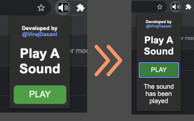 Play A Sound chrome extension