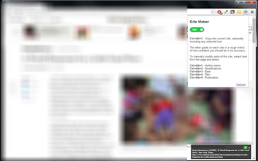Cite Creator chrome extension