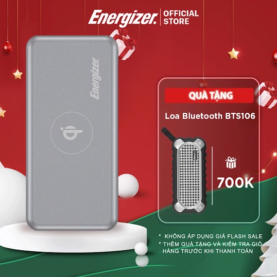 Sạc Dự Phòng Energizer 10000Mah Qe10007Pq - Tích Hợp Sạc Nhanh Đa Nền Tảng, Sạc Không Dây 10W Chuẩn Qi, Pd 18W