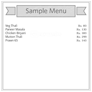 Hotel Samrat menu 